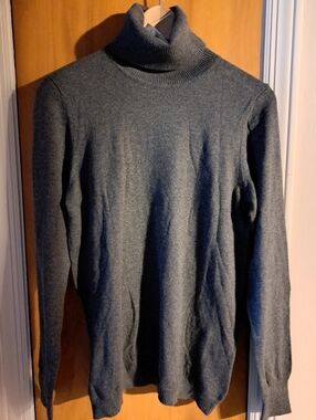 GAP Dark Gray Turtleneck Sweater - ultrafine